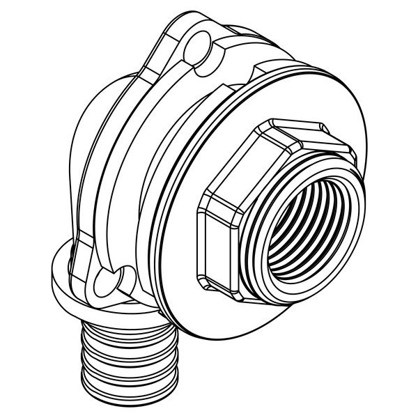 РЕХАУ 14563771001 RAUTITAN RX+ Угольник настенный для ДСП 20-Rp1/2x28, бронза