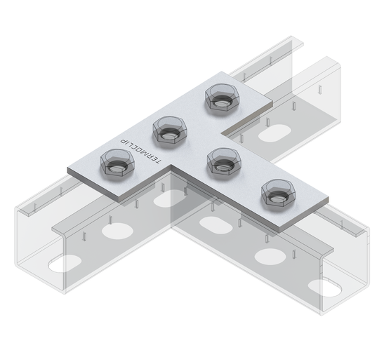 TERMOCLIP 09260001 Пластина соединительная Т-образная 38–41 4F5 118x4x118, 4 мм