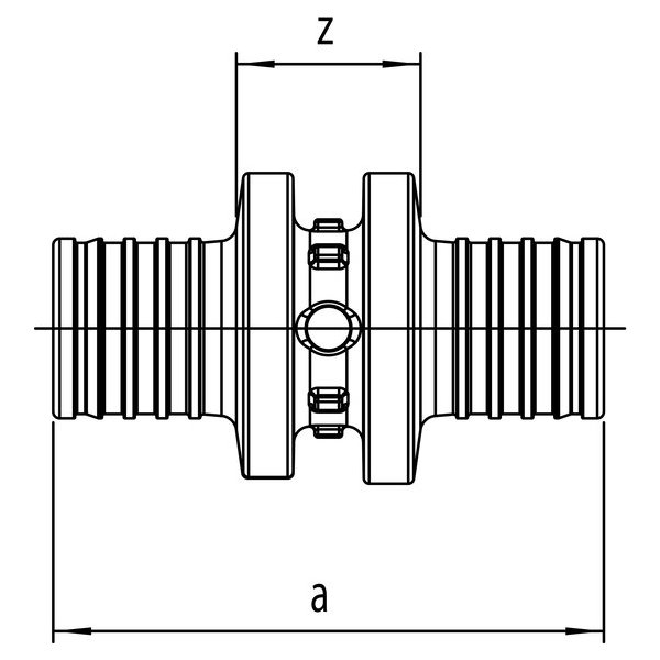 РЕХАУ 11600131001 RAUTITAN PX Муфта соединительная равнопроходная 25, PPSU