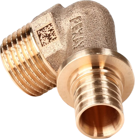 РЕХАУ 14563473001 RAUTITAN RX+ Угольник-переходник с наружной резьбой 16-R 1/2, бронза