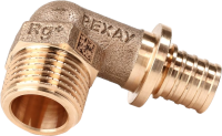 РЕХАУ 14563473001 RAUTITAN RX+ Угольник-переходник с наружной резьбой 16-R 1/2, бронза