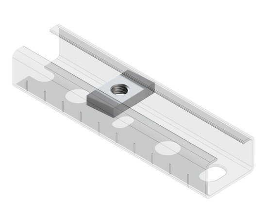 TERMOCLIP 09108002 Гайка профиля 28 5F  13x5x25, 5 мм