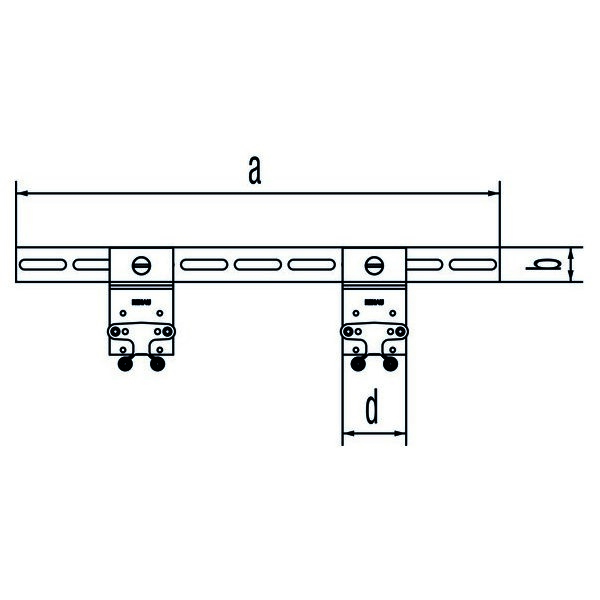 РЕХАУ 11055341008 RAUTITAN Кронштейн, тип D в сборе, оцинкованная сталь