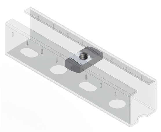 TERMOCLIP 09387001 Гайка профиля 41 8F 18x6x35, 6 мм