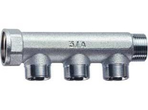 FAR FK 3350 C1  Коллектор 1" (ВР-НР) с 3 отв. М24х19 (межосев. 36 )