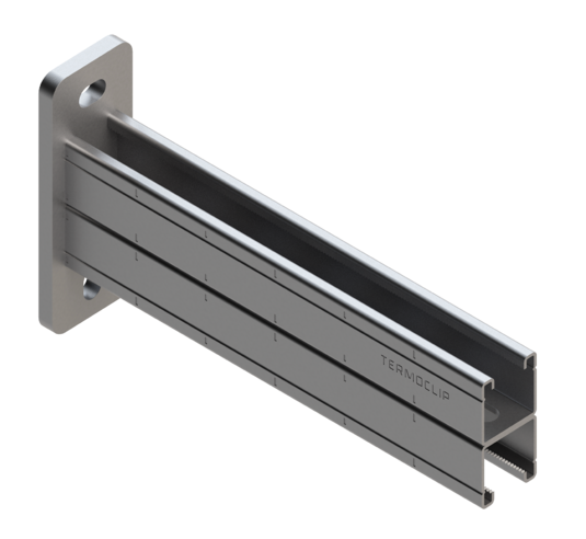 TERMOCLIP 09372201 Консоль сдвоенная 41x82x600, 2 мм