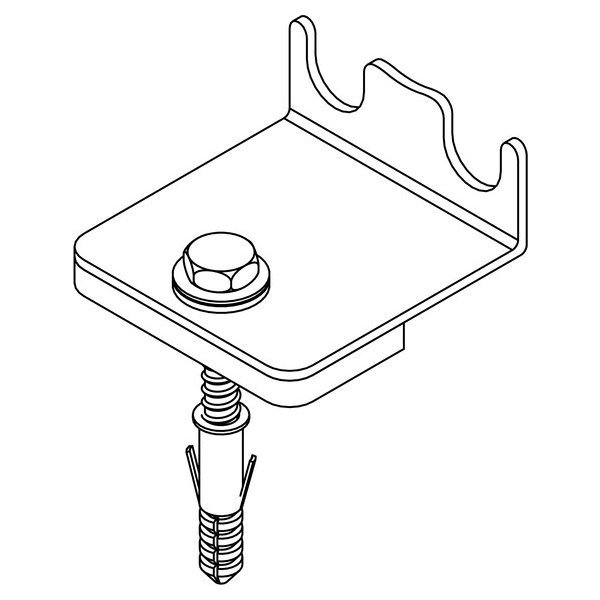 РЕХАУ 12404571002 RAUTITAN Фиксирующая скоба для присоединительных трубок,