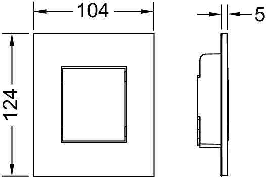 Панель смыва писсуара TECEnow