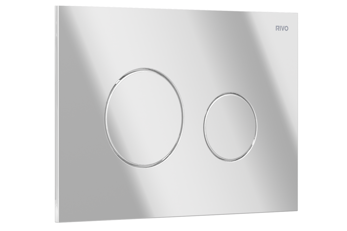 RIVO 303004 Touch Neo Пластиковая панель смыва унитаза для системы двойного смыва, белый гянцевый