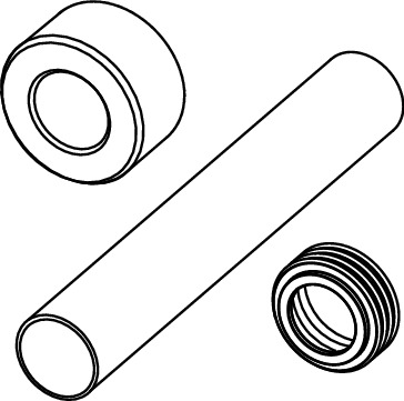 TECE 9221011 TECEprofil Комплект для подключения TECEbox для напольного унитаза с Eurorosette