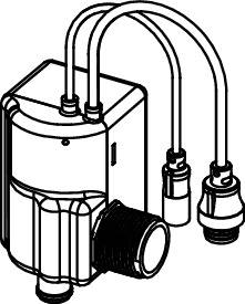 TECE 9820540 TECEfilo Клапан для писсуара 7,2 V