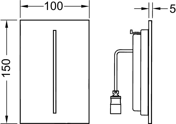 TECE 9242021 TECEfilo-Velvet Электронная панель смыва писсуара , питание от сети 230 В, цвет бежево-коричневый Castoro Ottawa