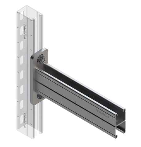 TERMOCLIP 09372201 Консоль сдвоенная 41x82x600, 2 мм