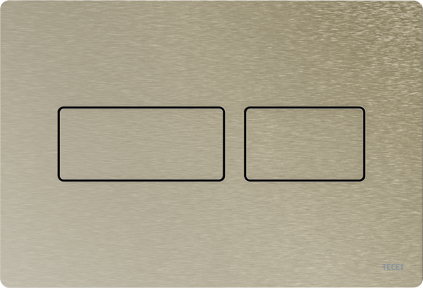 TECEsolid НОВИНКА Панель смыва с двойной системой смыва для унитаза, материал металл, цвет матовый никель