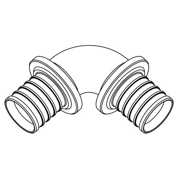 РЕХАУ 14563071001 RAUTITAN RX+ Угольник 90°, 50, бронза