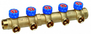 FAR FK 3827 C11402 MultiFAR Коллектор регулирующий 1 1/4", НР-ВР, 2 отвода М33х1,5