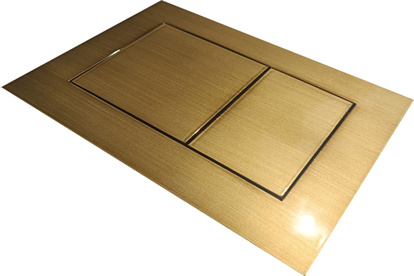 TCprofi TC42BR CRAFT Панель смыва с двумя клавишами для инсталляции TECE, серия Now, цвет бронза состаренная