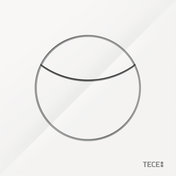 TECE 9240978 TECEflushpoint Пневматическая дистанционная пластиковая панель смыва унитаза для двойной системы смыва, квадратная, белая