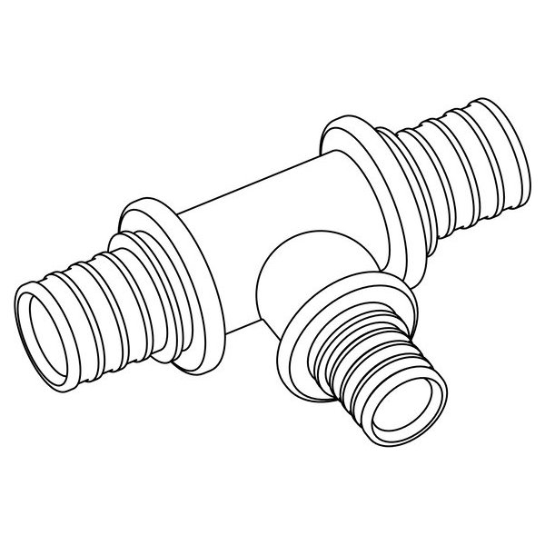 РЕХАУ 12005441001 RAUTHERM S Тройник 20-10-20, оцинкованная латунь
