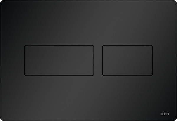 TECEsolid Панель смыва с двойной системой смыва для унитаза, материал металл, цвет черный матовый