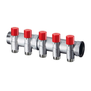 FAR FK 3921 1143407 MultiFAR Коллектор запорный 1' 1/4", 7 отв. 3/4” EUROKONUS