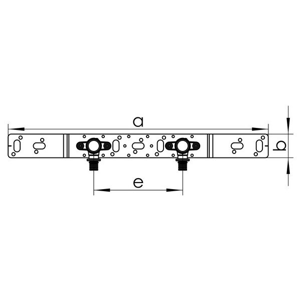 РЕХАУ 14563891001 RAUTITAN RX+ Монтажный блок для скрытого монтажа O 75/150 короткого, бронза