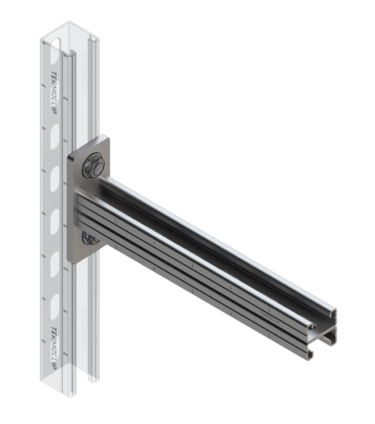 TERMOCLIP 09371201 Консоль сдвоенная 41x42x300, 2 мм