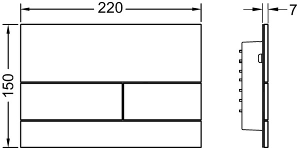 Панель смыва TECEsquare II