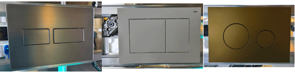 RIVO 303006 Touch Neo Пластиковая панель смыва унитаза для системы двойного смыва, черный глянцевый