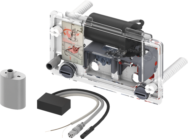 TECE 9240356 TECEplanus Механизм дистанционной активации смыва унитаза для проводных электронных кнопок, батарейка 6 В