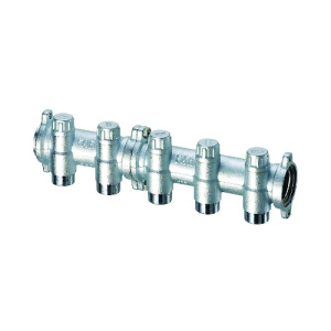 FAR FK 3915 C1D02 MultiFAR Коллектор запорный фланцевый 1" с 2 отводами М24х19