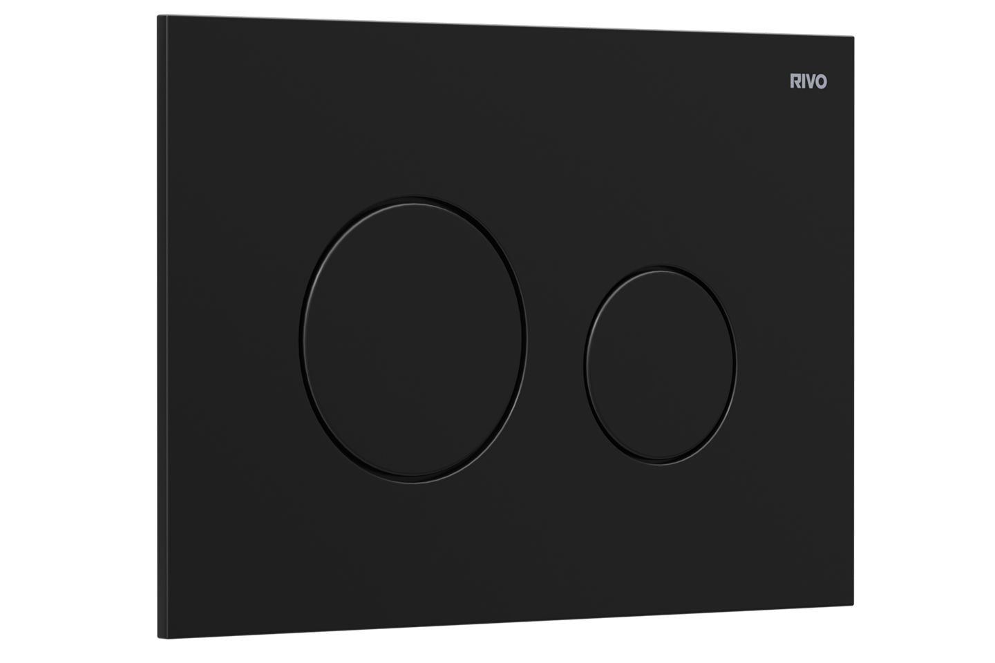 RIVO 303005 Touch Neo Пластиковая панель смыва унитаза для системы двойного смыва, черный матовый
