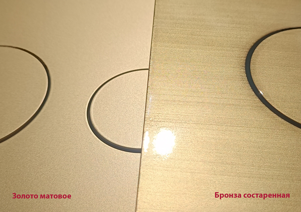 TCprofi TC92BR CRAFT Панель смыва с двумя клавишами для инсталляции TECE, серия Loop, цвет бронза состаренная