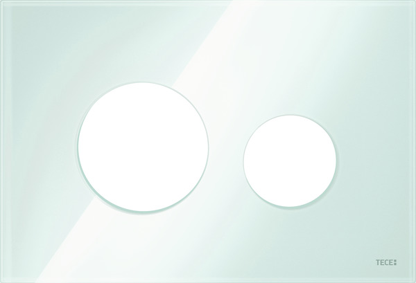 TECE 9240670 TECEloop Лицевая панель для панели смыва унитаза, материал стекло, цвет панели зеленый