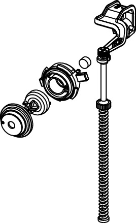 TECE 9820382 Ремонтный комплект клапана F10 (мембрана, прокладки, рычаг с крепежными элементами)