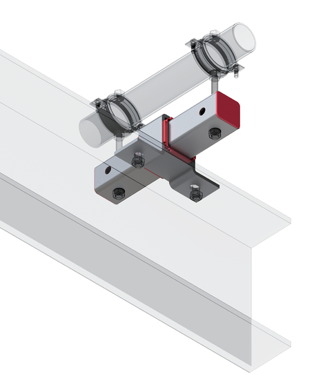 TERMOCLIP 09414002 Опора скользящая В50x50 F4 180x80x260,  мм