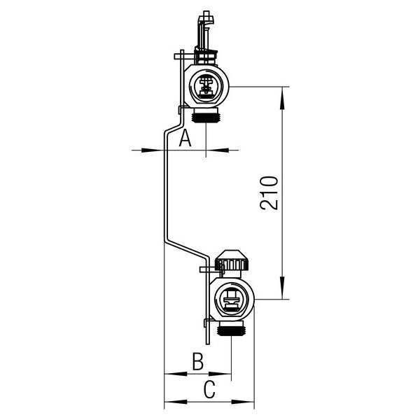 РЕХАУ 12080811002 RAUTHERM S Распределительный коллектор HKV-D 1", с расходомерами, на 8 контуров , нержавеющая сталь, нержавеющая сталь