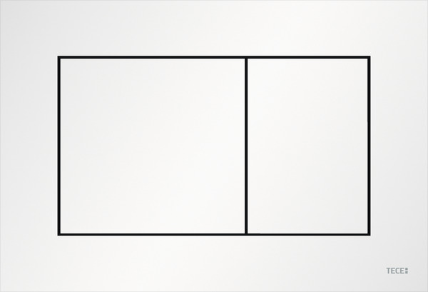 TECE 9240417 TECEnow Панель смыва  для системы двойного смыва, цвет белый матовый