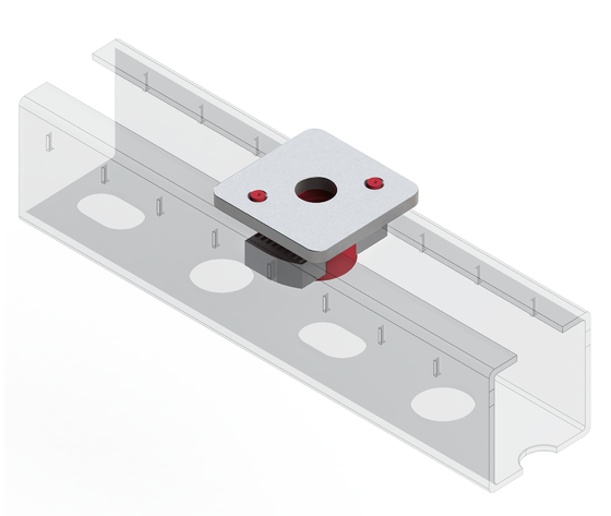 TERMOCLIP 09365001 Гайка быстрого монтажа 41 8F  20x20x50, 6 мм
