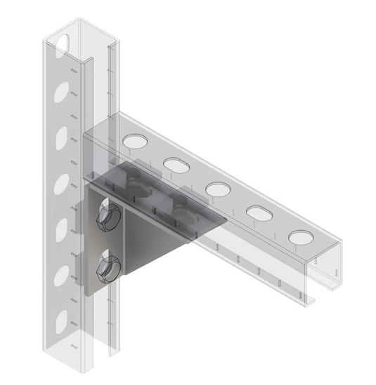 TERMOCLIP 09264001 Угол усиленный 100х100 38-41 4F4 100x40x100, 3,0 / 4,0 мм